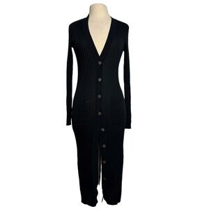 Cotton by Autumn Cashmere 100% cotton Italian yarn long soft cardigan